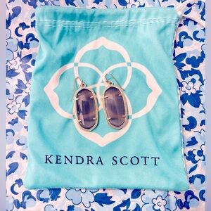 NWOT! Kendra Scott Dani Gold Earrings in Slate